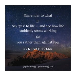 girlintherapy affirmation quote magnet Eckhart Tolle
