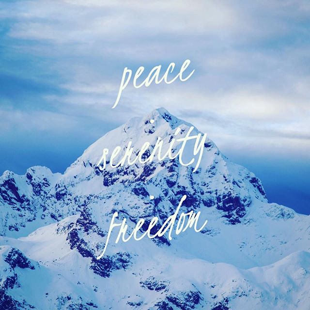 Peace Serenity Freedom - girlintherapy